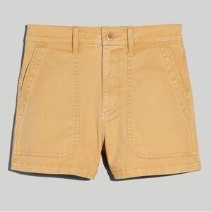 Madewell Perfect Vintage Fatigue Shorts - Dried Straw - Size 26